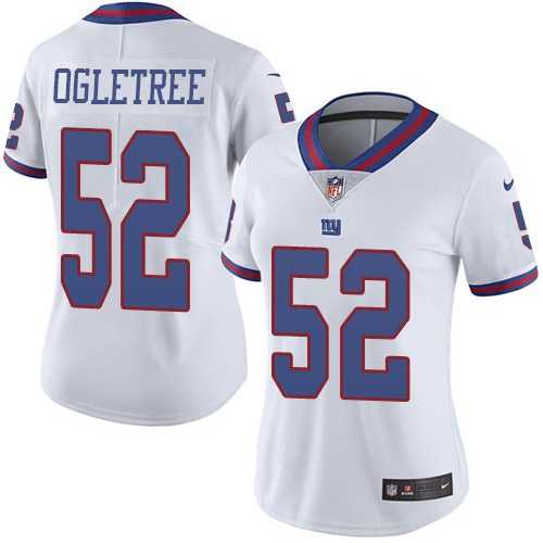 Women Nike Giants 52 Alec Ogletree White Color Rush Limited Jersey Dzhi,We sell and wholesale Women Nike Giants 52 Alec Ogletree White Color Rush Limited Jersey Dzhi on line form chian!
